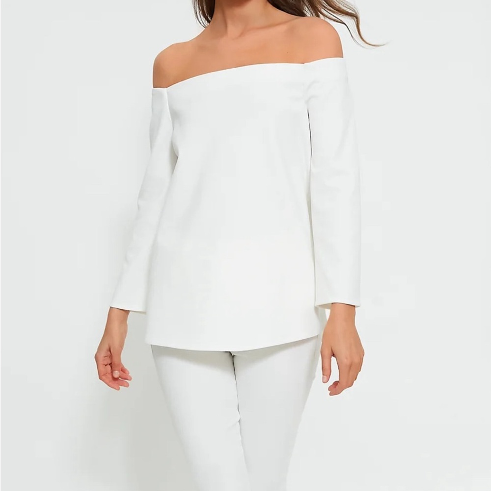 Tuckernuck white off the shoulder Miranda blouse